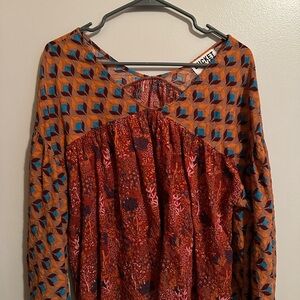 BUCKETLIST Multicolor Patterned Top